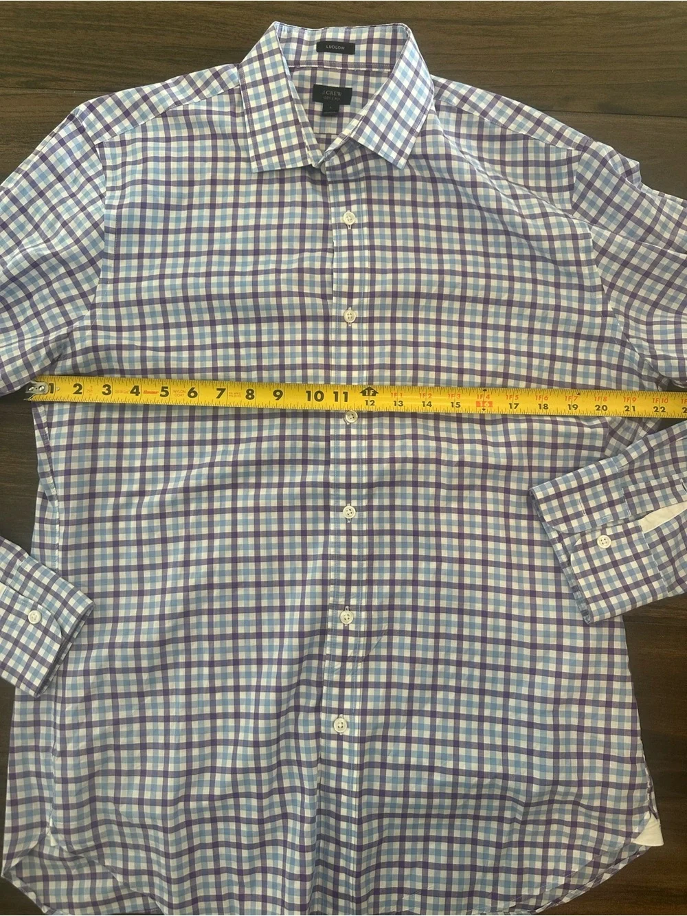 J. Crew lightweight checked